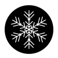 icono de copo de nieve de invierno vectorial. ilustración para web vector