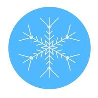icono de copo de nieve de invierno vectorial. ilustración para web vector