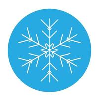 icono de copo de nieve de invierno vectorial. ilustración para web vector