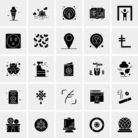 25 iconos de negocios universales vector ilustración de icono creativo para usar en proyectos relacionados con la web y dispositivos móviles