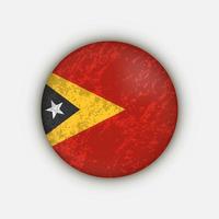 Country East Timor. East Timor flag. Vector illustration.