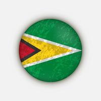 Country Guyana. Guyana flag. Vector illustration.