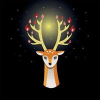 deer illustration is suitable for packaging design, website, printing and more vector