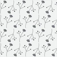 hermoso patrón floral transparente con delicadas flores de campo sobre un fondo beige. dibujo vectorial para el diseño de textiles, telas, papel tapiz, sitios web y otros. vector