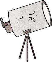 cartoon telescope character vector