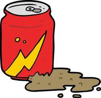 cartoon soda can vector