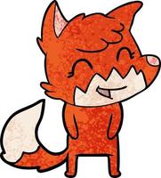 Vector fox character in cartoon style