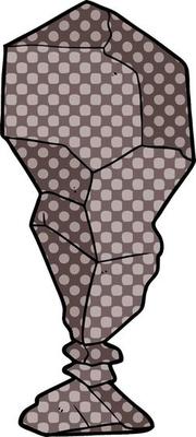 cartoon desert rock