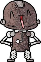 Vector robot character in cartoon style