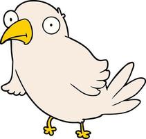 cartoon bird character vector