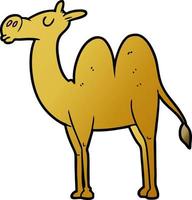 cartoon isolated camel vector