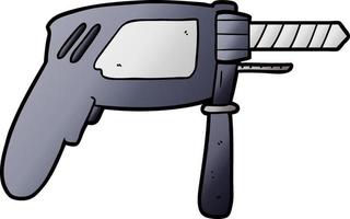 Cartoon electric drill vector