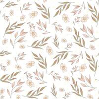 delicate floral and floral pattern. background or texture vector