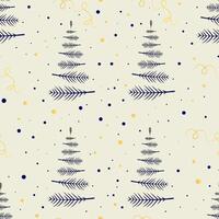 Christmas wallpaper with Christmas trees. warm festive shades vector