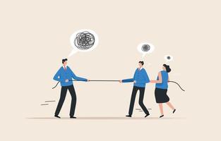 Dealing With a Difficult Boss. Collective Bargaining, between boss and subordinates. agreement between two or more parties employees. Tug of war. vector