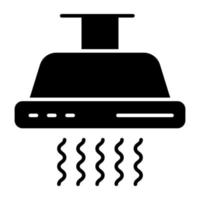 un icono de diseño de campana extractora vector