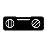 solid design icon of level tool vector