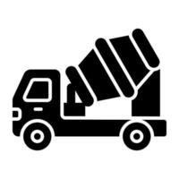 Unique design icon of concrete mixer vector