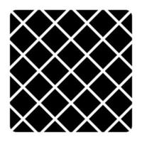 Glyph design icon of tiles vector