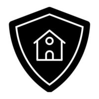 A unique design icon of home security vector
