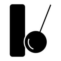 An icon design of wrecking ball vector