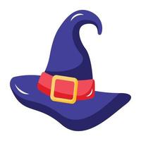 A witch hat flat icon download vector