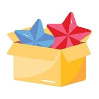 A magic box editable flat icon vector