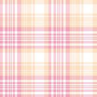 Seamless pattern in pink, light beige and white colors for plaid, fabric, textile, clothes, tablecloth and other things. Vector image.