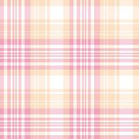 Seamless pattern in pink, light beige and white colors for plaid, fabric, textile, clothes, tablecloth and other things. Vector image.