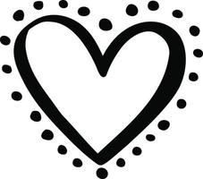 Heart icon, symbol. Vector, line vector
