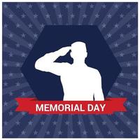 Memorial day design and typography vector