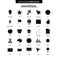 Universal Glyph Vector Icon set