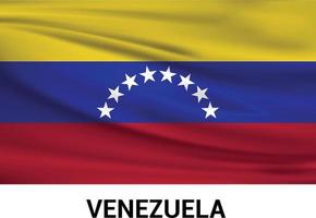 Venezuela flag design card  vector