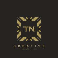 TN initial letter luxury ornament monogram logo template vector