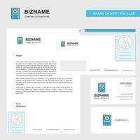 Personal diary Business Letterhead Envelope and visiting Card Design vector template