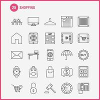 Shopping Line Icon for Web Print and Mobile UXUI Kit Such as Christmas Party Star Winter Unlocked Lock Secure Security Pictogram Pack Vector