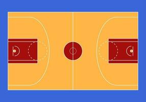 cancha de baloncesto vectorial para información, libro, impresión vector