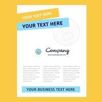 Target Title Page Design for Company profile annual report presentations leaflet Brochure Vector Background