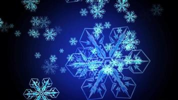 Snowflake animation for video backgrounds