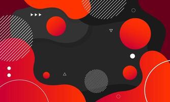 Abstract red fluid shape modern background. Vector illustration