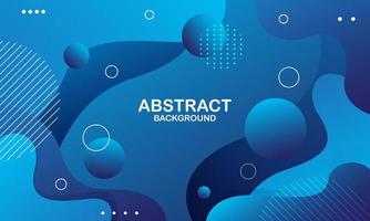 Abstract blue liquid background. Fluid shapes composition. Vector illustration