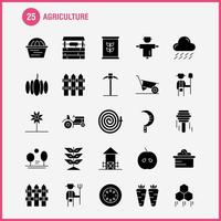 Agriculture Solid Glyph Icon Pack For Designers And Developers Icons Of Agriculture Apple Country Farm Farming Farm Farming Food Vector