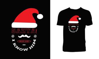 Christmas Typography And Decorative T Shirt Design vector