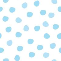 Seamless pattern and blue circles. Vector illustration in cute, childish style.