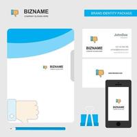 Dislike Business Logo File Cover Visiting Card and Mobile App Design Vector Illustration