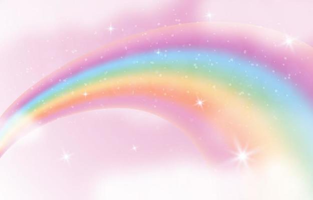 Realistic Rainbow Background