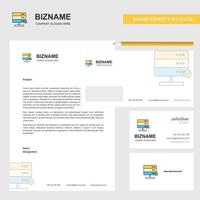 Board Business Letterhead Envelope and visiting Card Design vector template