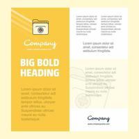Medical folder Business Company Poster Template with place for text and images vector background