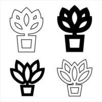 Flower icons vector collection, illustration logo template in trendy style. Suitable for many purposes. Spring symbol for your web site design, logo, app, UI. Vector illustration, EPS10.