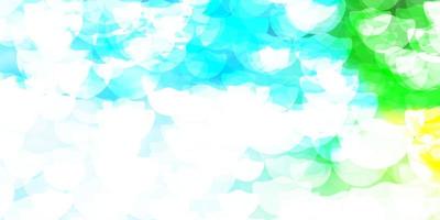 Light Blue, Green vector layout with circle shapes.